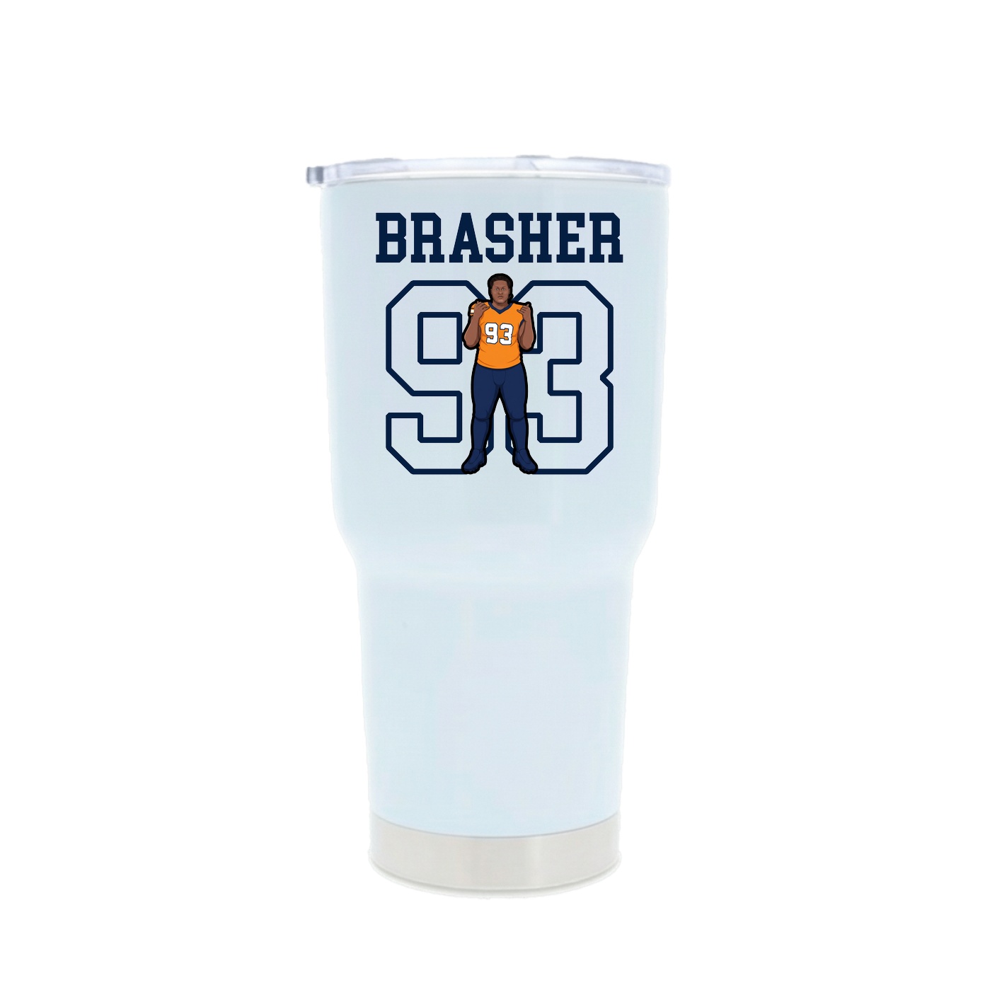 30oz Stainless Steel Tumbler — Shirsey in White