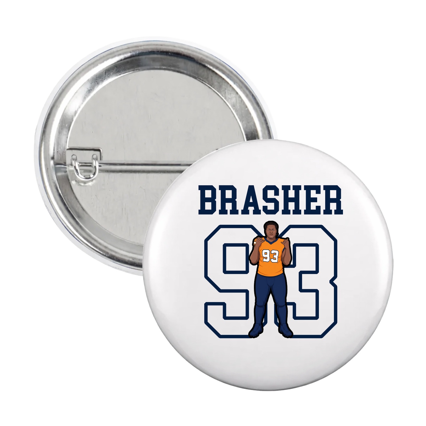 Game Day Button — Shirsey in White