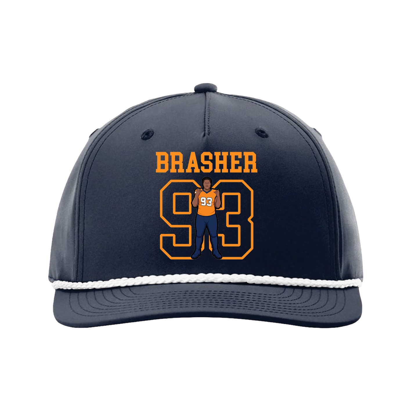 Five-Panel Classic Rope Cap — Shirsey in Navy