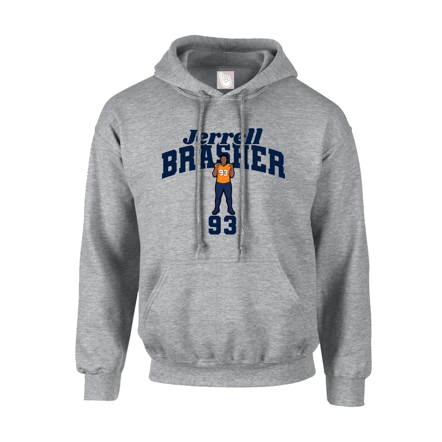 Youth Hoodie — Signature Arch in Grey