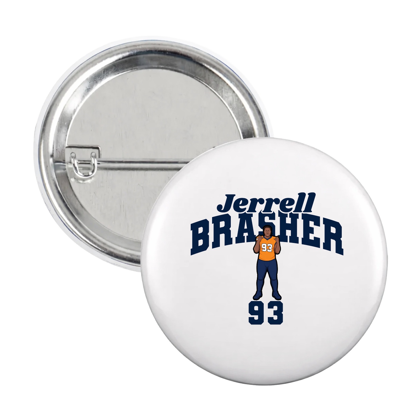 Game Day Button — Signature Arch in White