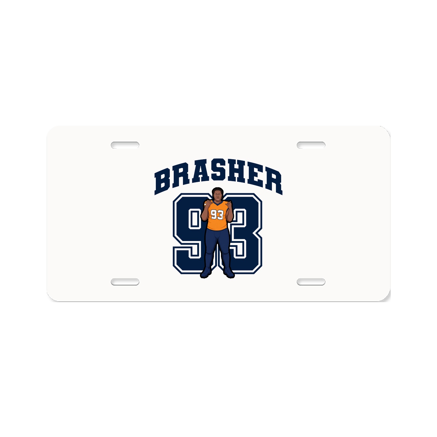 License Plate — Number in Classic