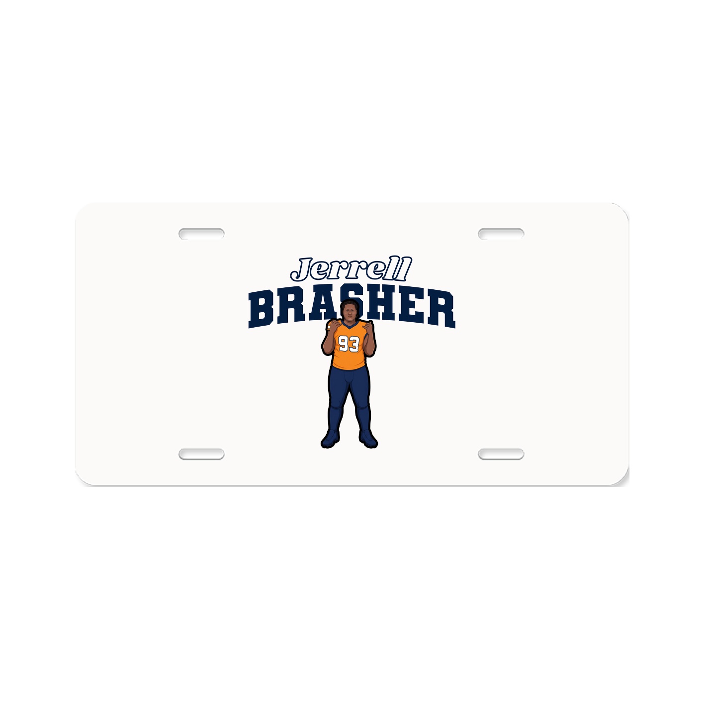 License Plate — Name Arch in Classic