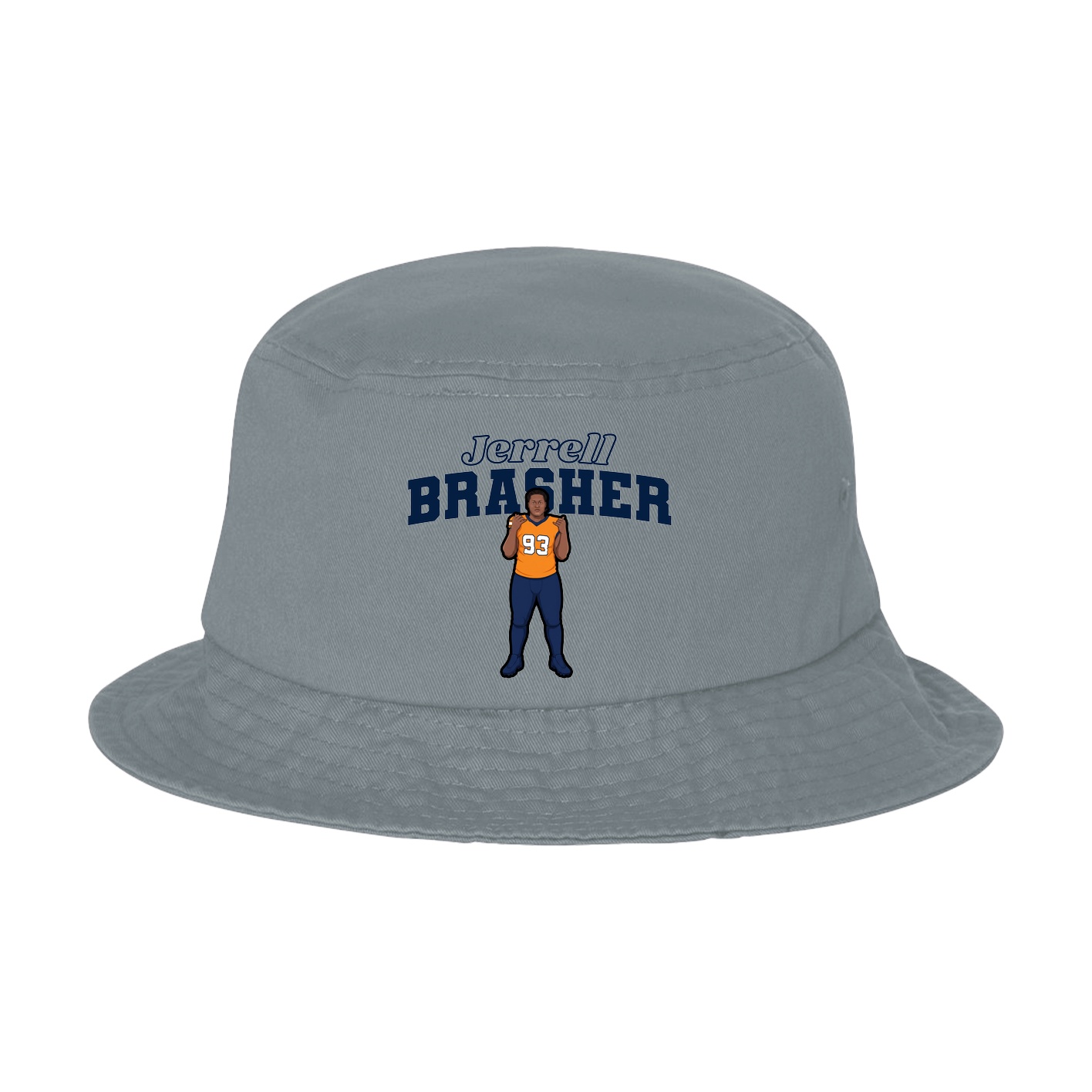 Bucket Cap — Name Arch in Grey