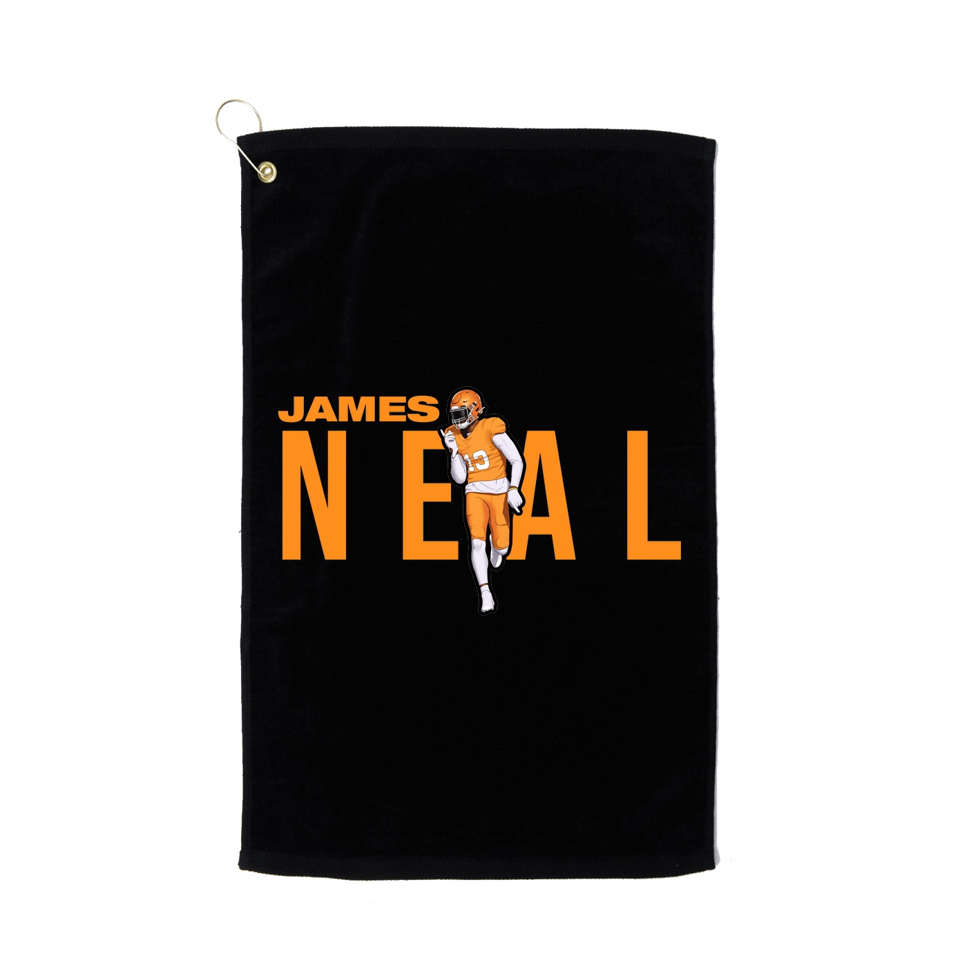 Golf Towel — Player Name in Black