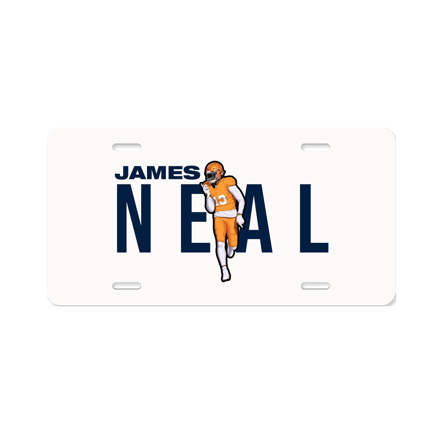 License Plate — Player Name in Classic
