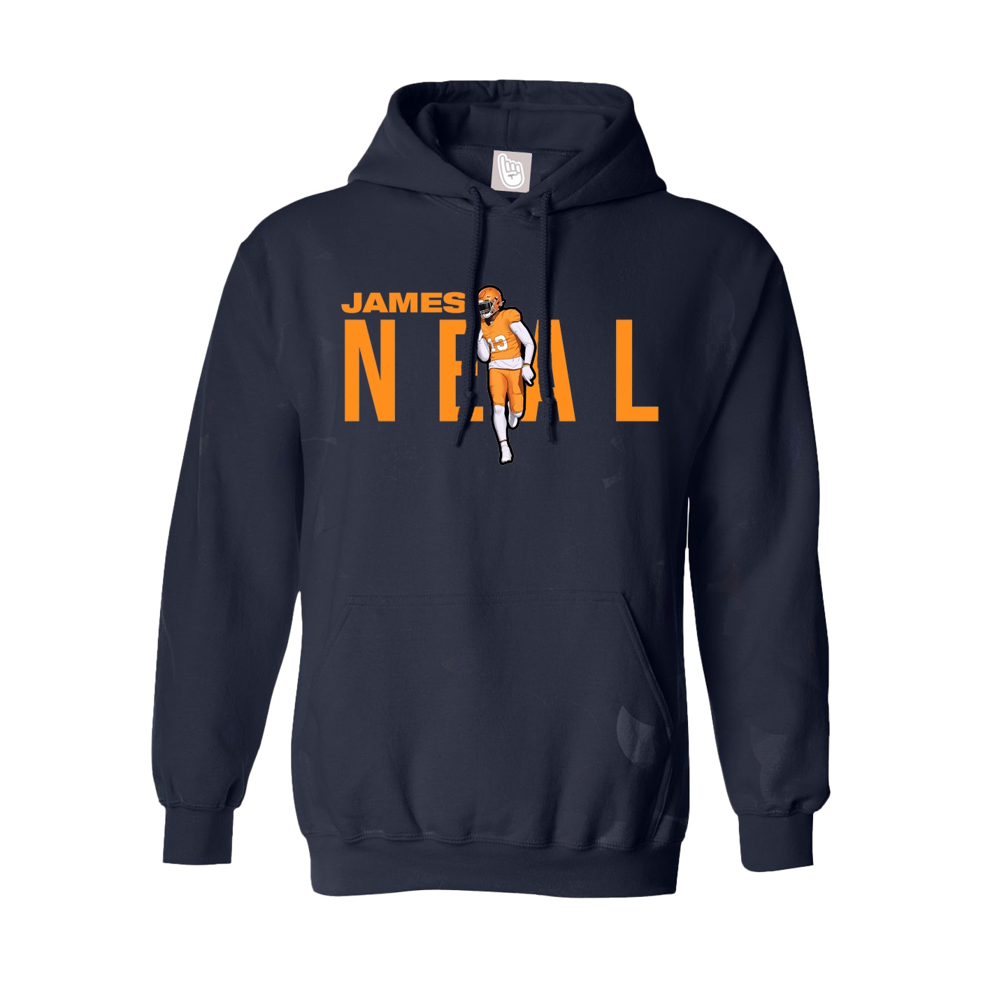 Hoodie — Player Name in Navy