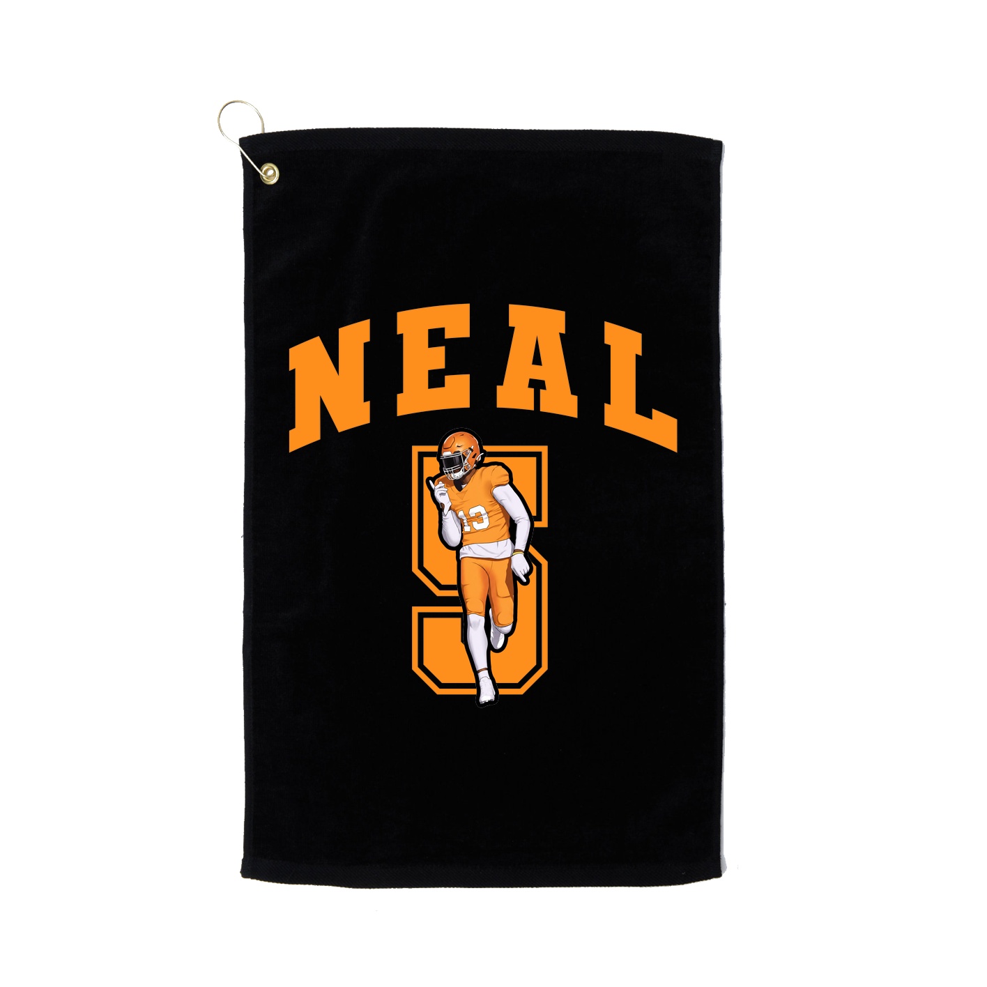 Golf Towel — Number in Black