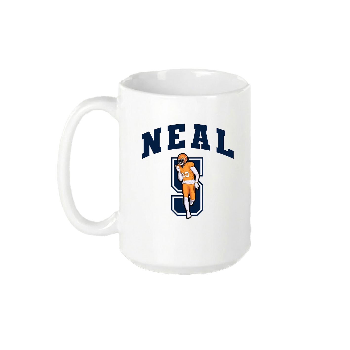 15oz Coffee Mug — Number in White