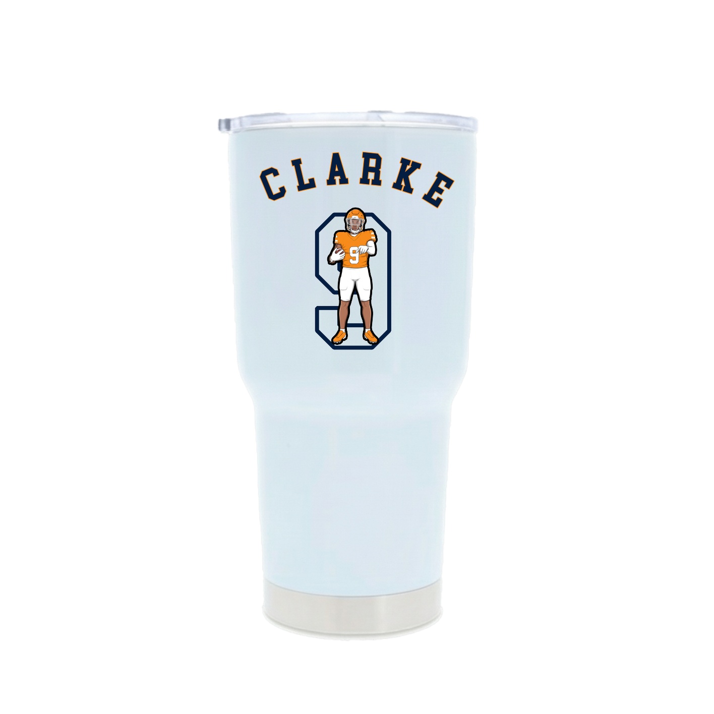 30oz Stainless Steel Tumbler — Shirsey Arch in White
