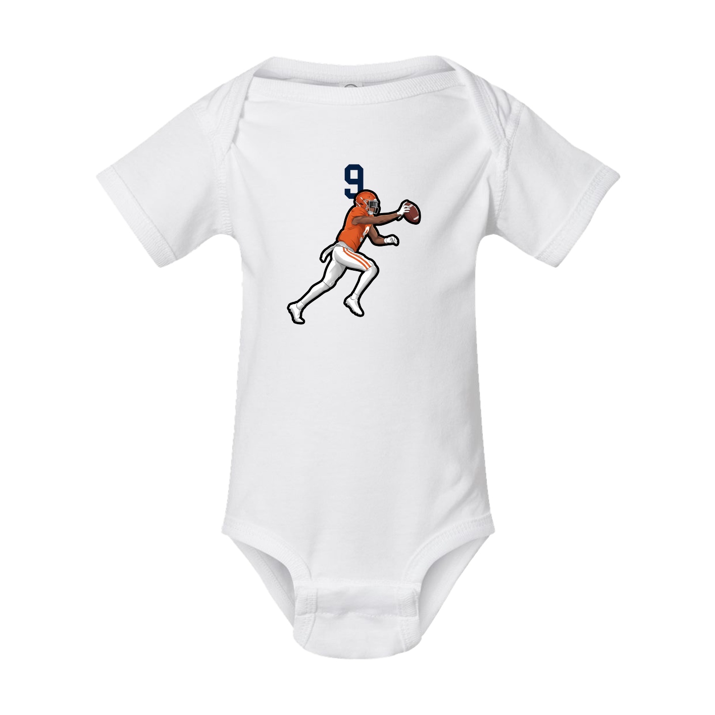 Baby Onesie — Number Top in White