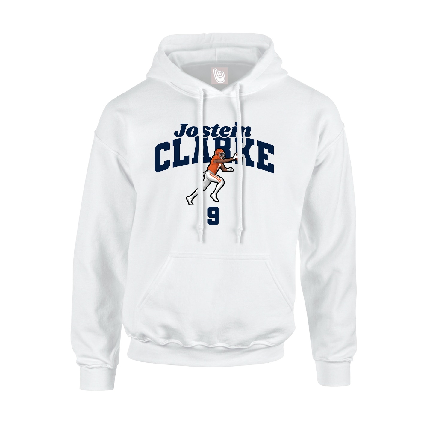 Hoodie — Signature Arch in White