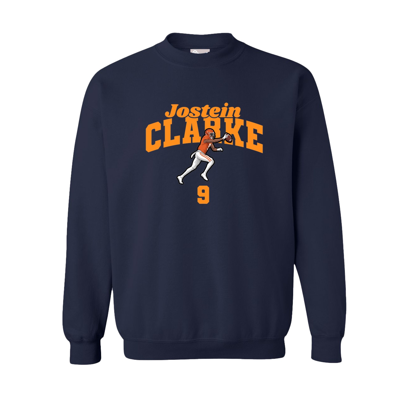 Fleece Crew — Signature Arch in Navy