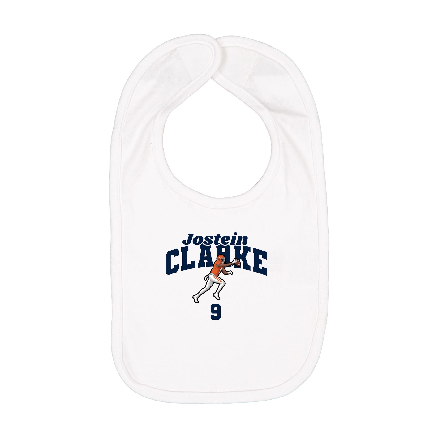 Infant Bib — Signature Arch in White