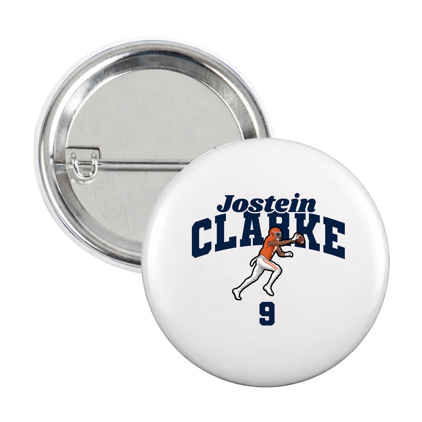 Game Day Button — Signature Arch in White