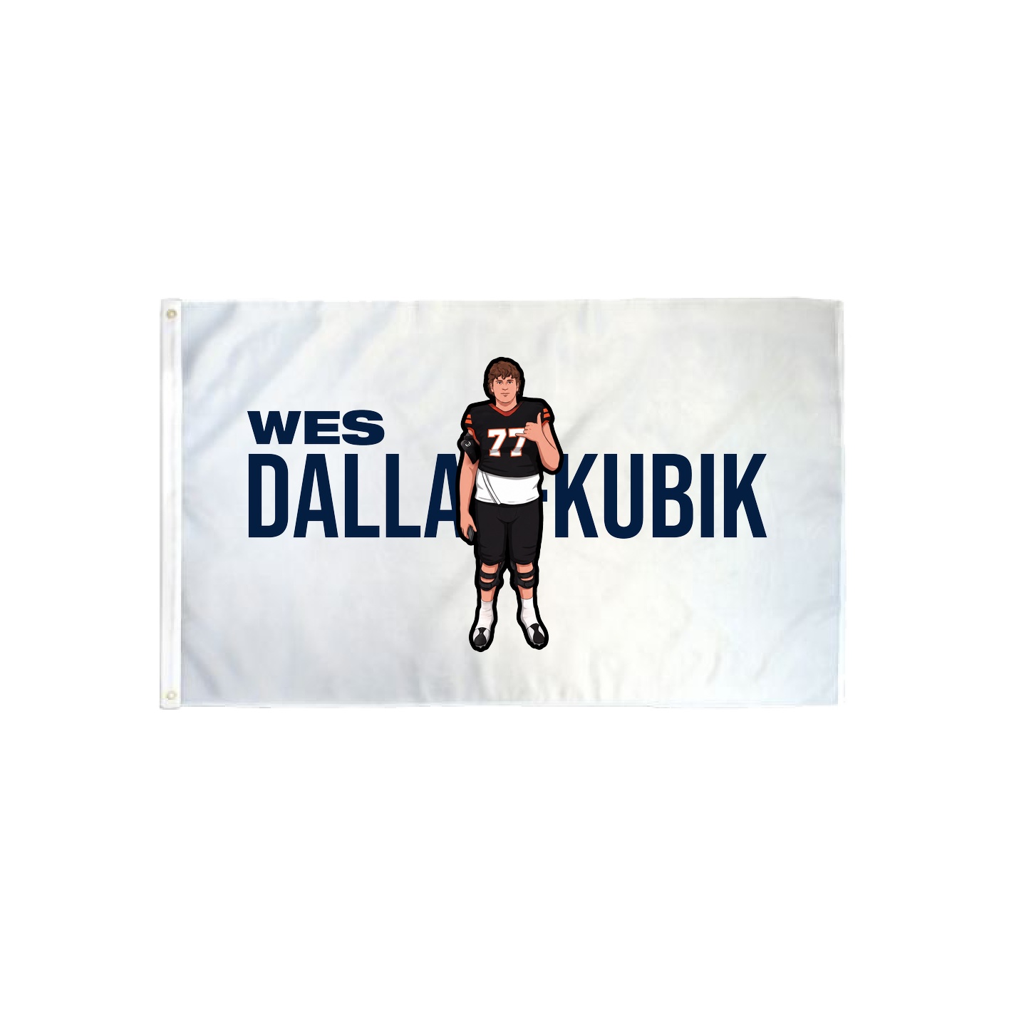 3x5 Flag — Player Name in Classic