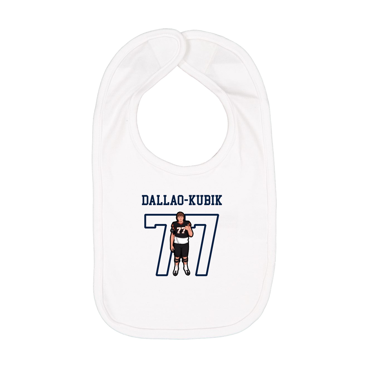 Infant Bib — Shirsey in White