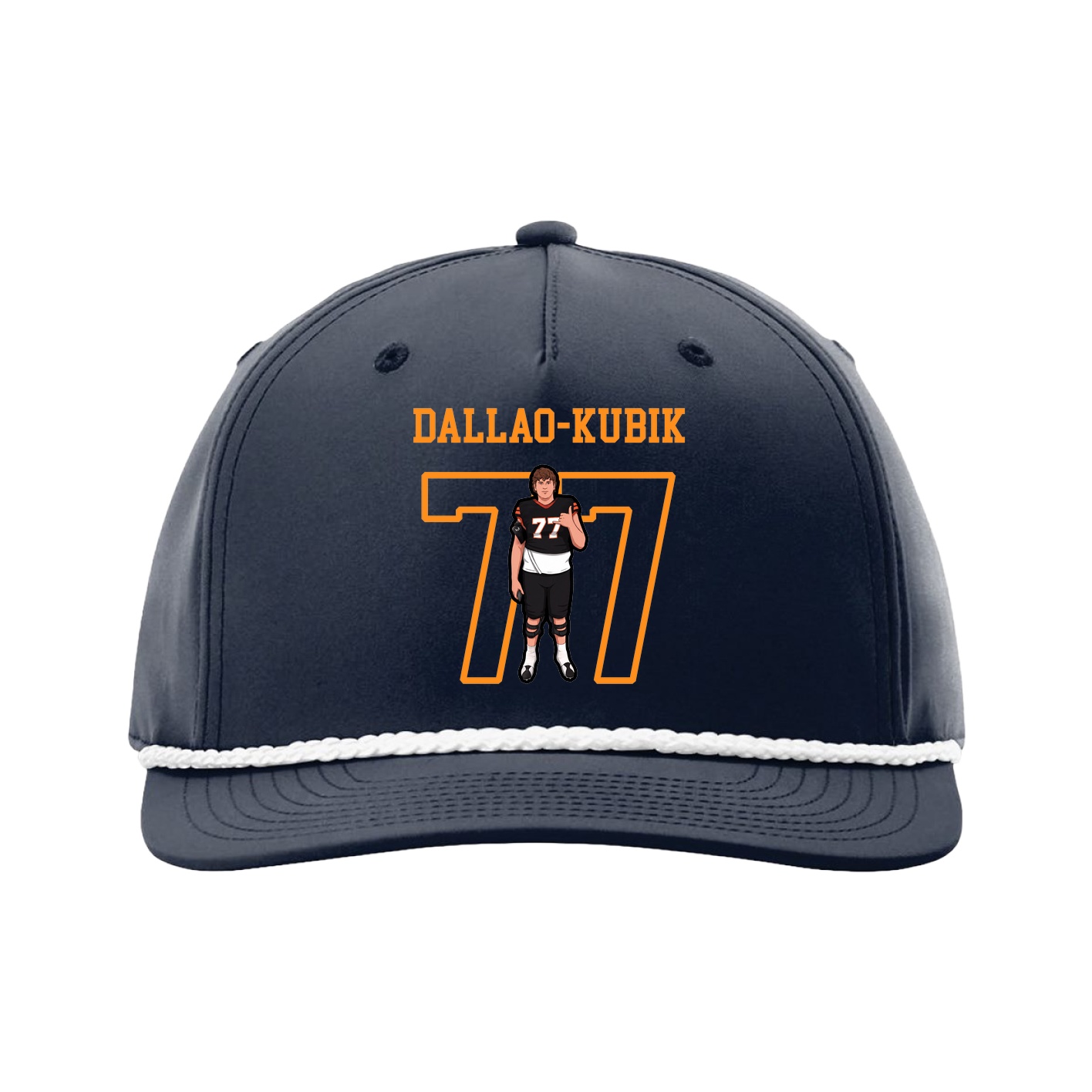 Five-Panel Classic Rope Cap — Shirsey in Navy