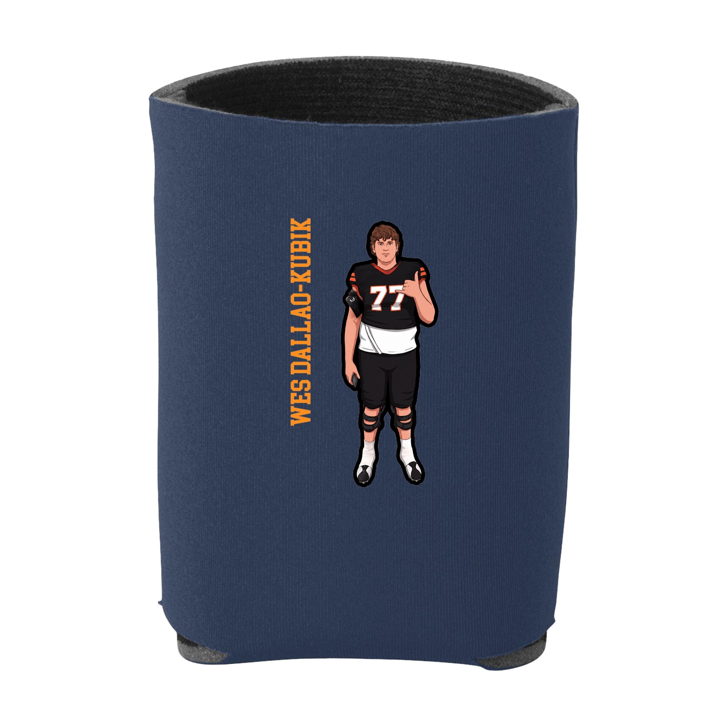 Can Holder — Name Vertical in Navy