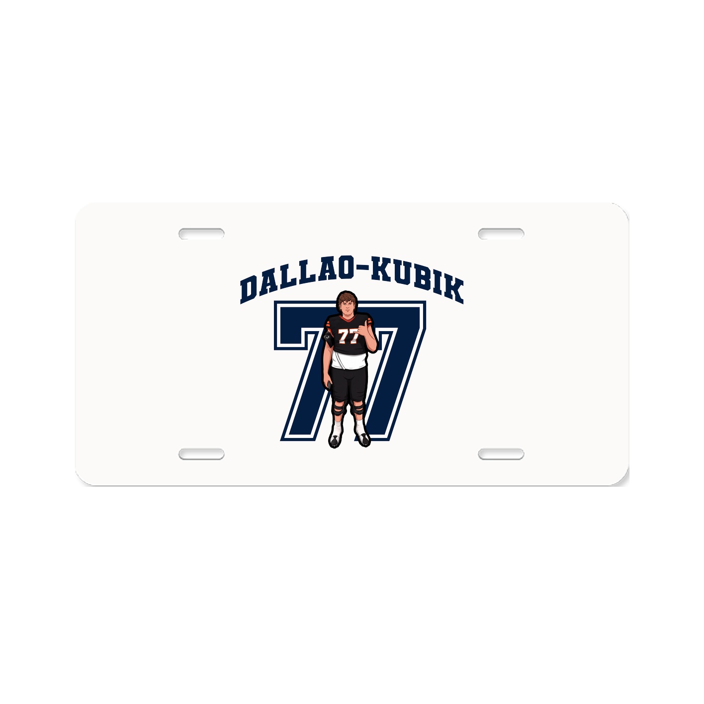 License Plate — Number in Classic