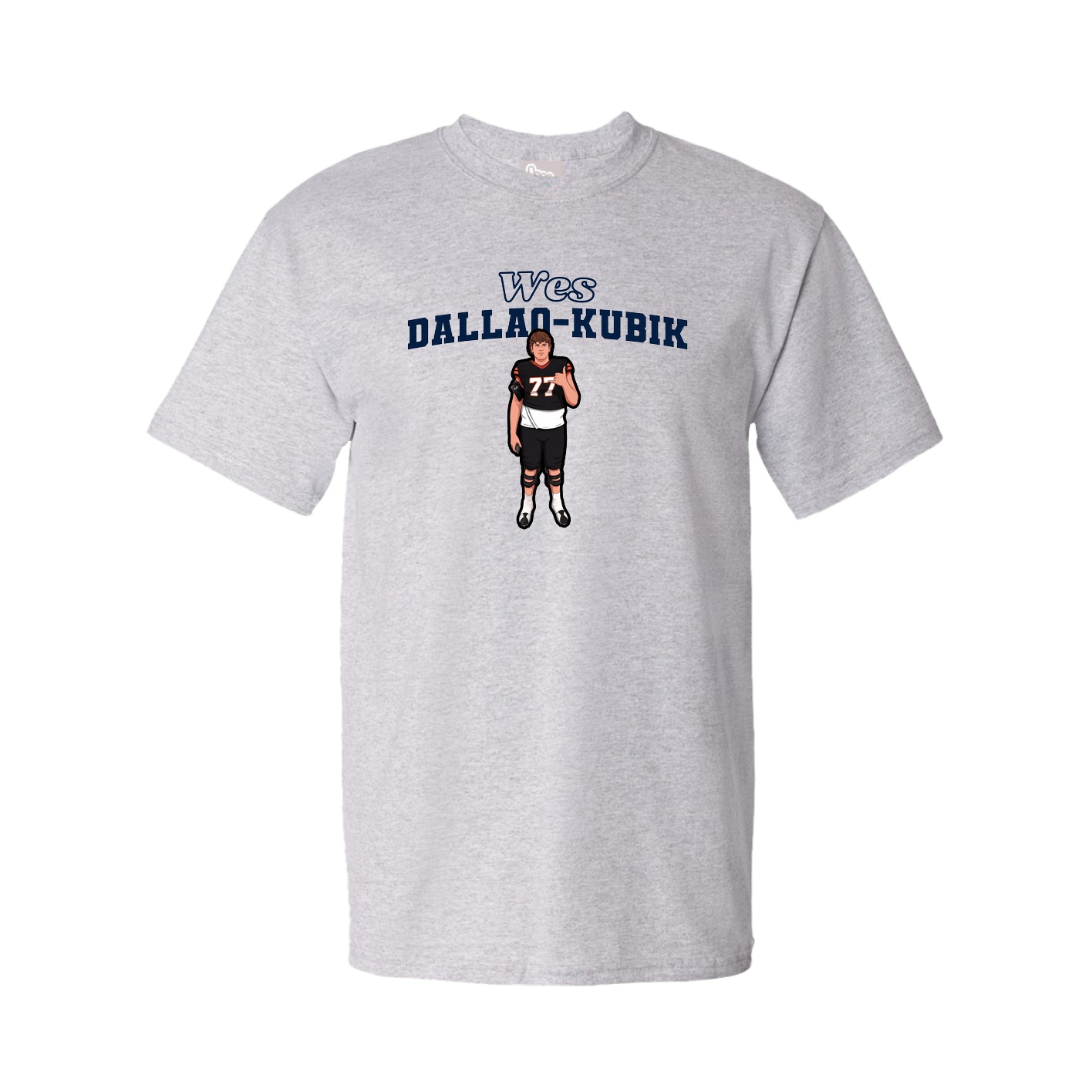 Tee — Name Arch in Grey
