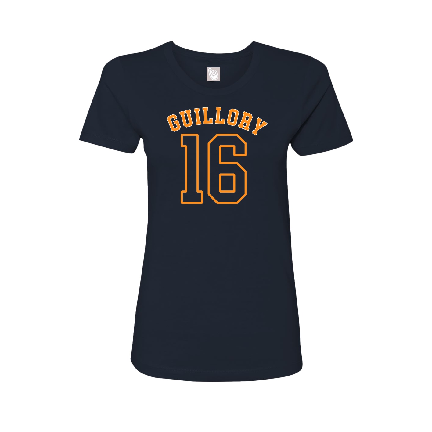 Fitted Women's Tee — Shirsey Arch in Navy