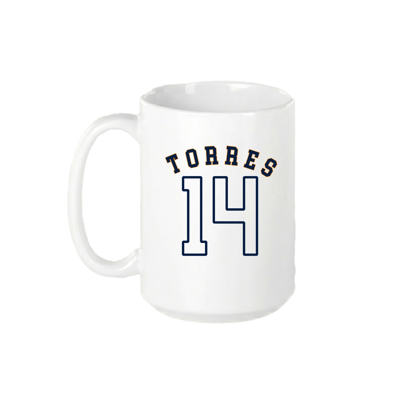 15oz Coffee Mug — Shirsey Arch in White