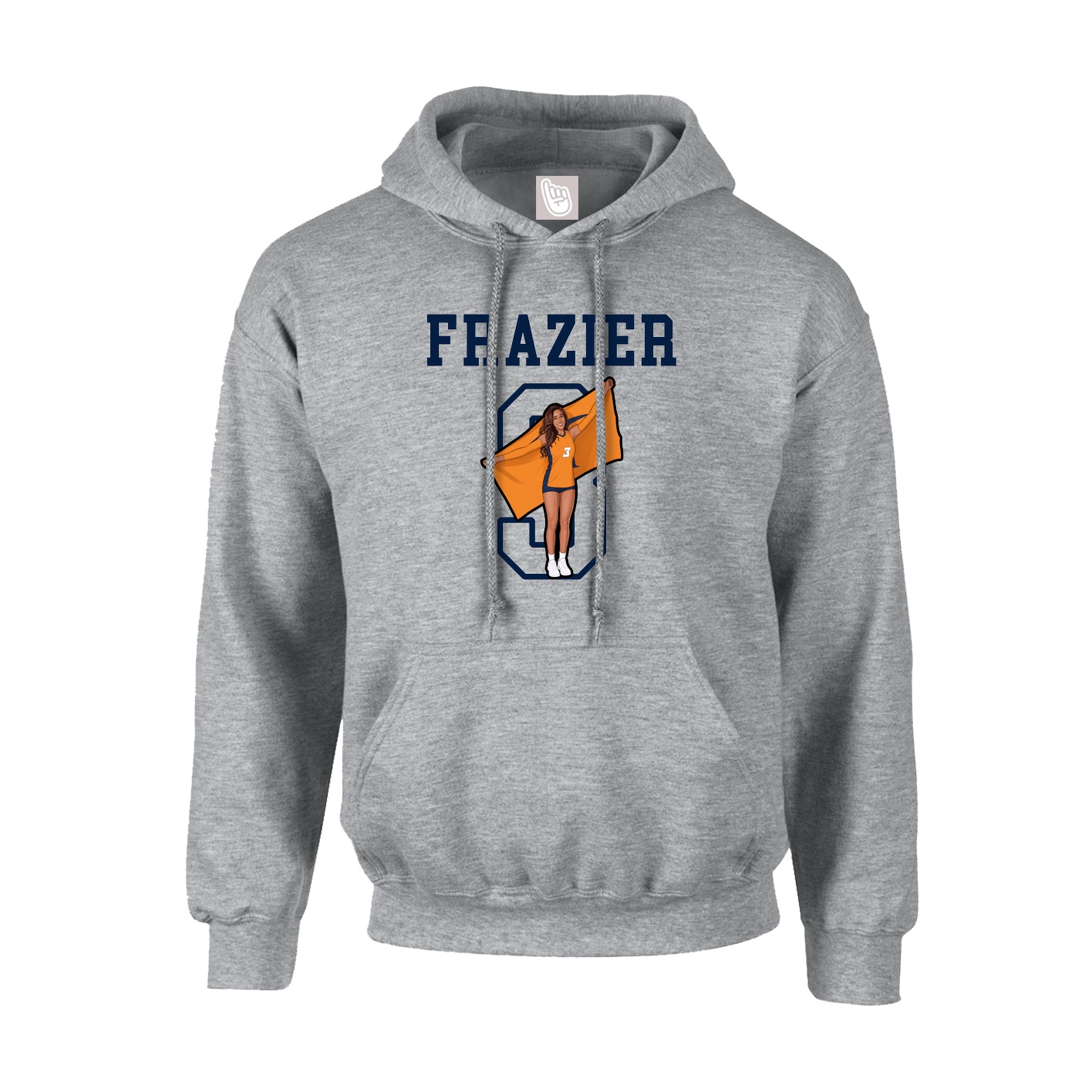 Hoodie — Shirsey in Grey