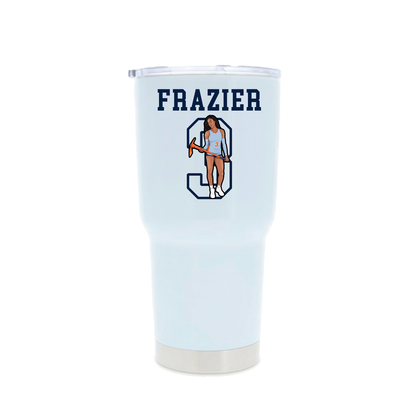 30oz Stainless Steel Tumbler — Shirsey in White
