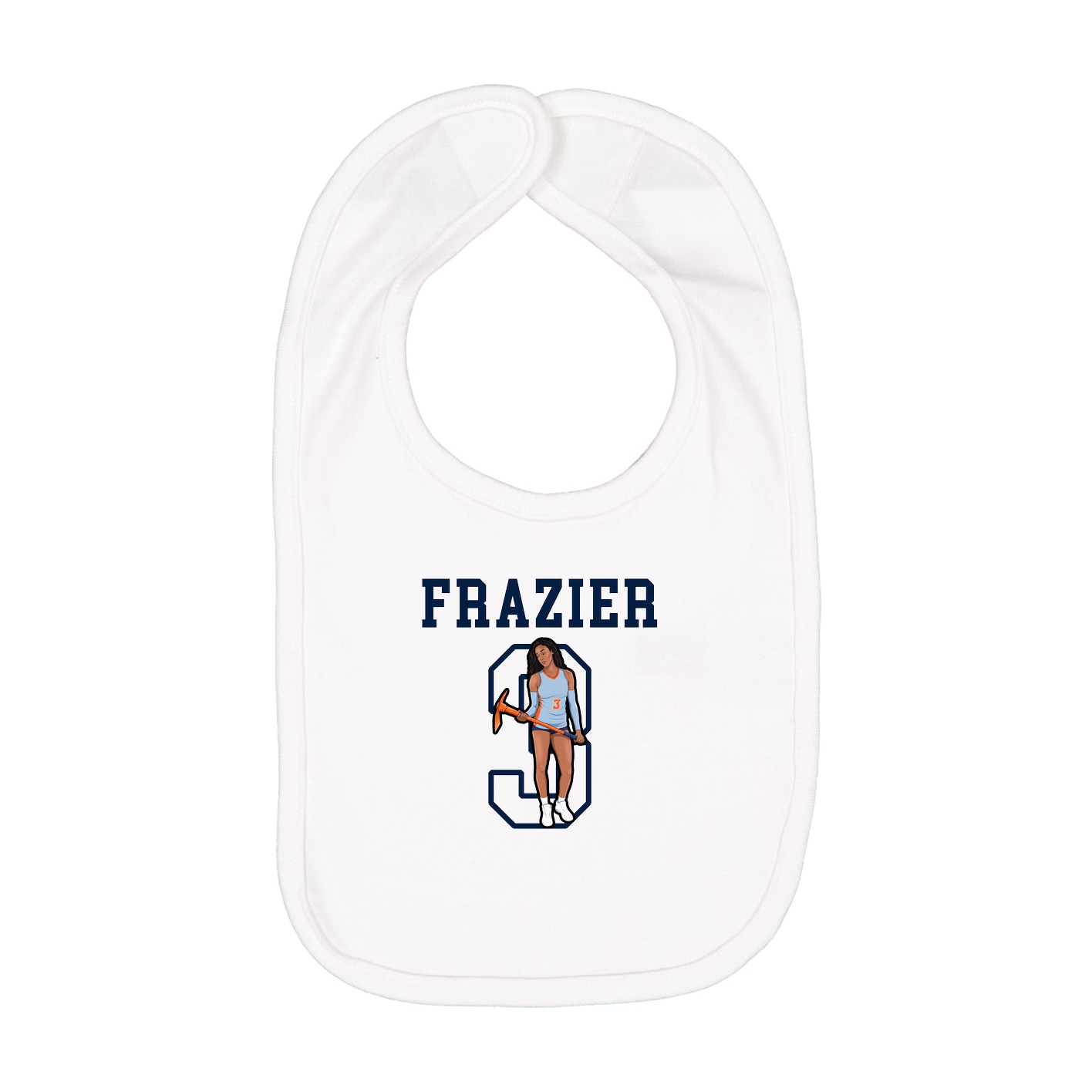 Infant Bib — Shirsey in White