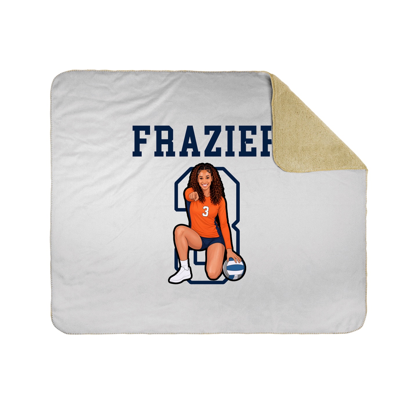 Throw Blanket — Shirsey in White