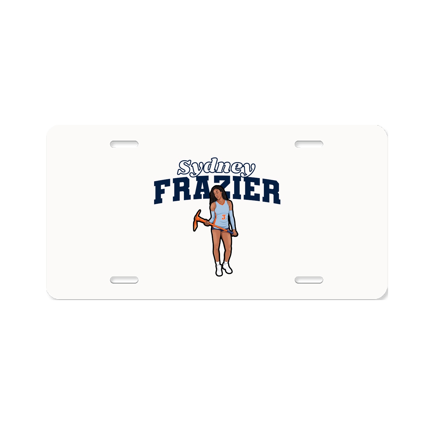 License Plate — Name Arch in Classic