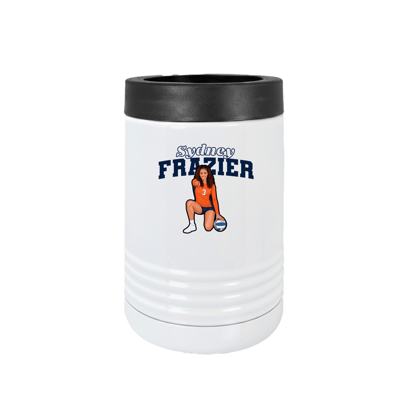 Beverage Holder — Name Arch in White