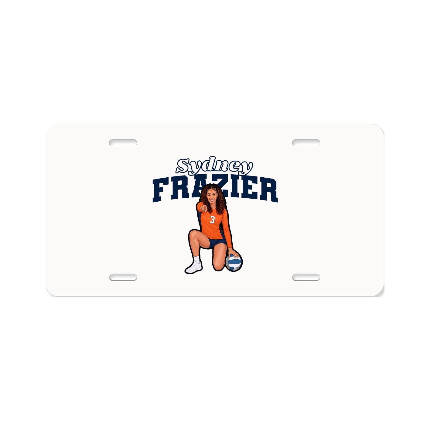 License Plate — Name Arch in Classic