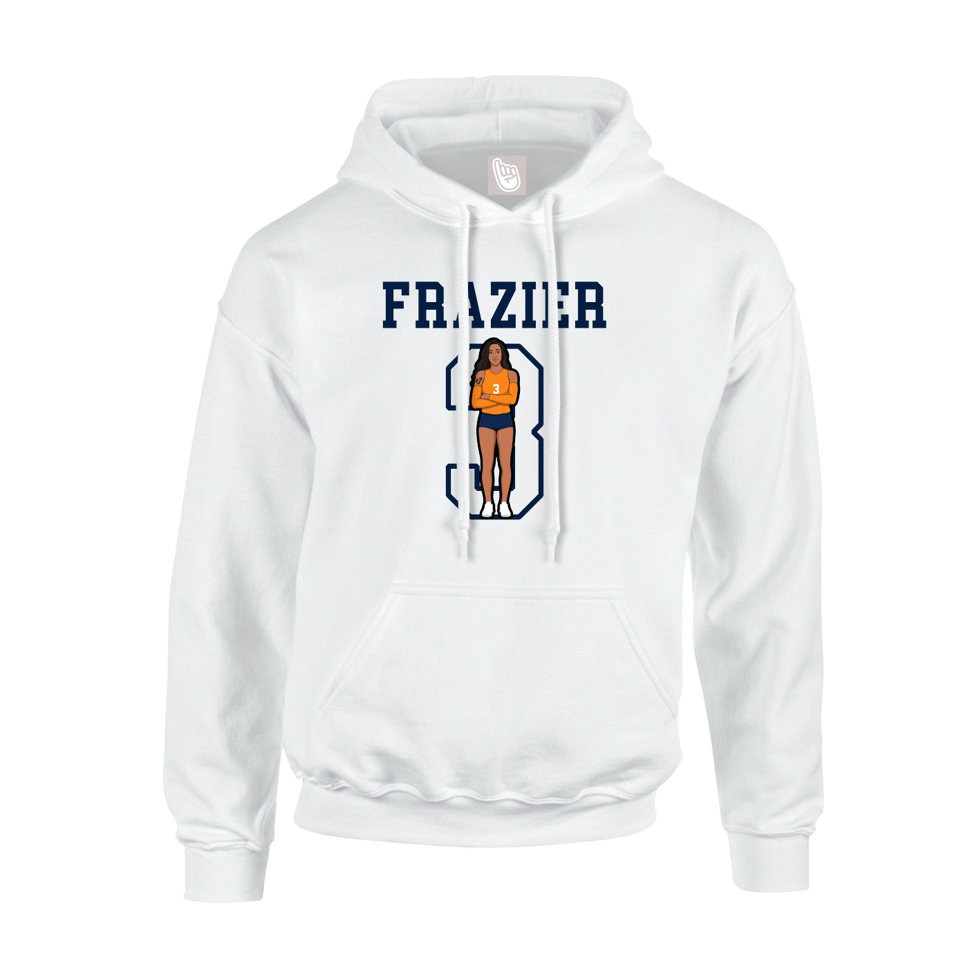 Hoodie — Shirsey in White