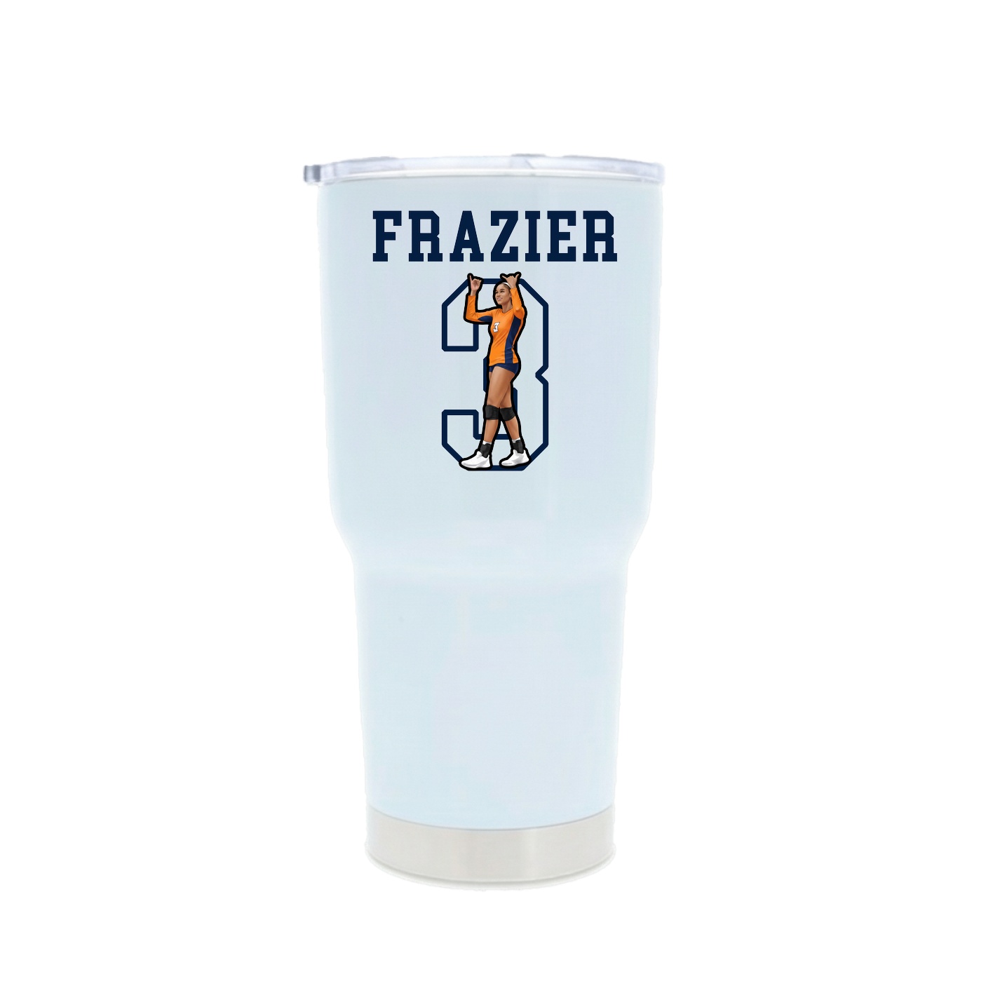 30oz Stainless Steel Tumbler — Shirsey in White