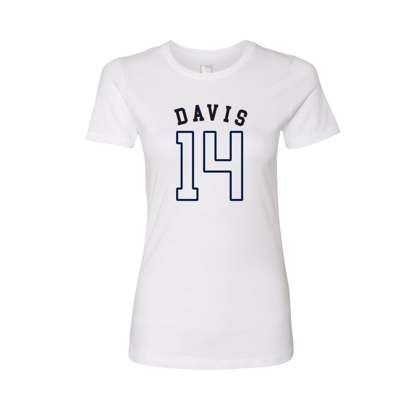 Fitted Women's Tee — Shirsey Arch in White