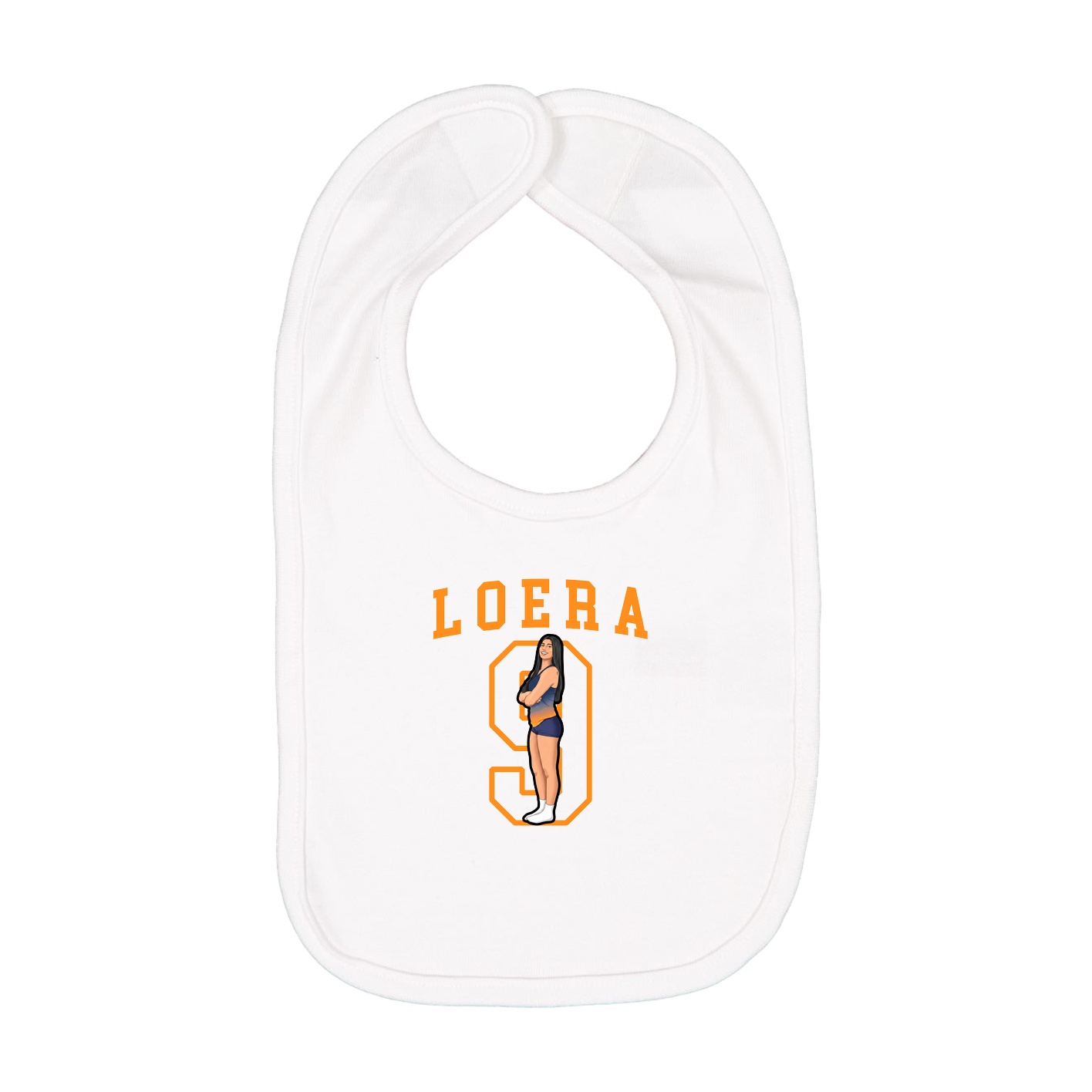 Infant Bib — Shirsey in White