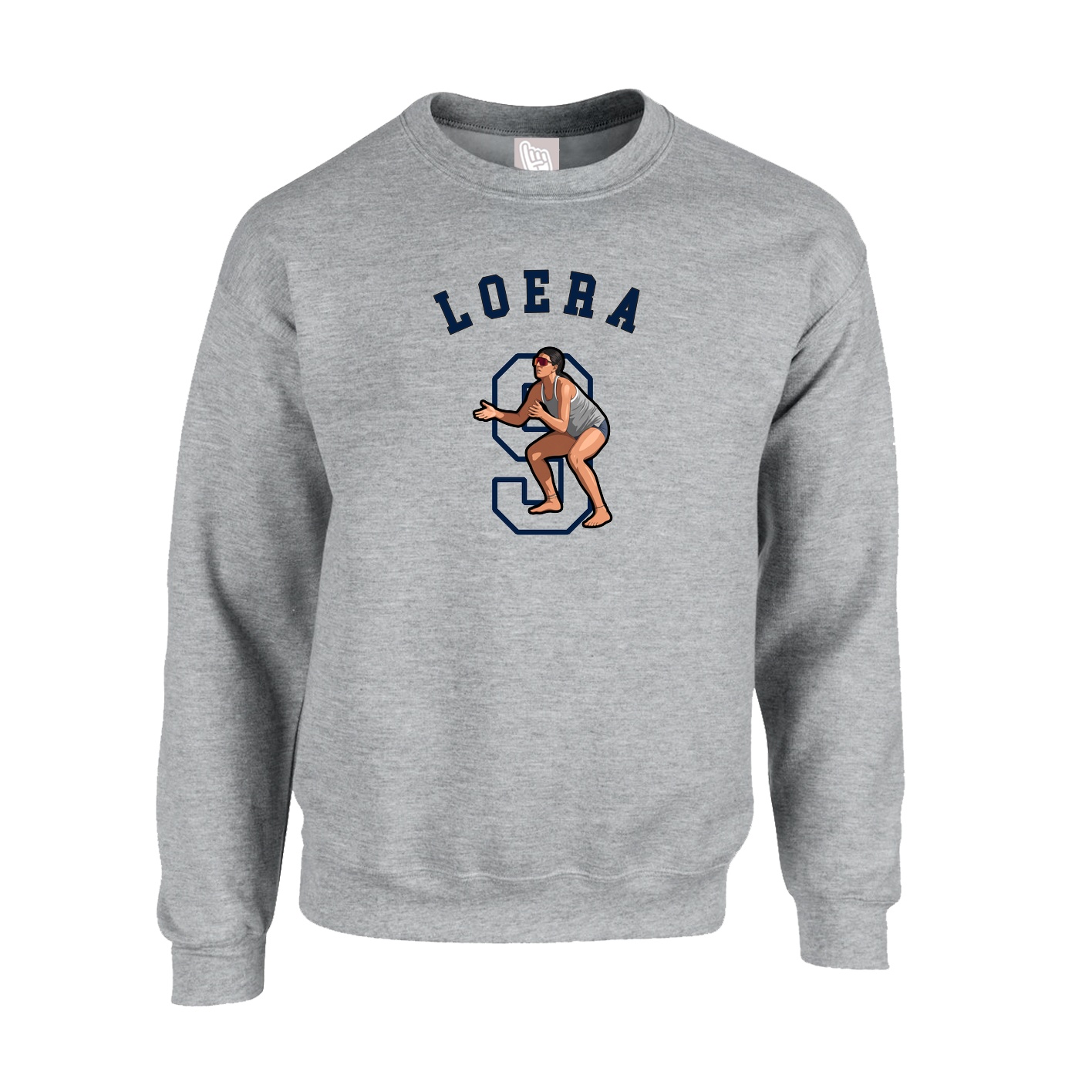 Fleece Crew — Shirsey Arch in Grey