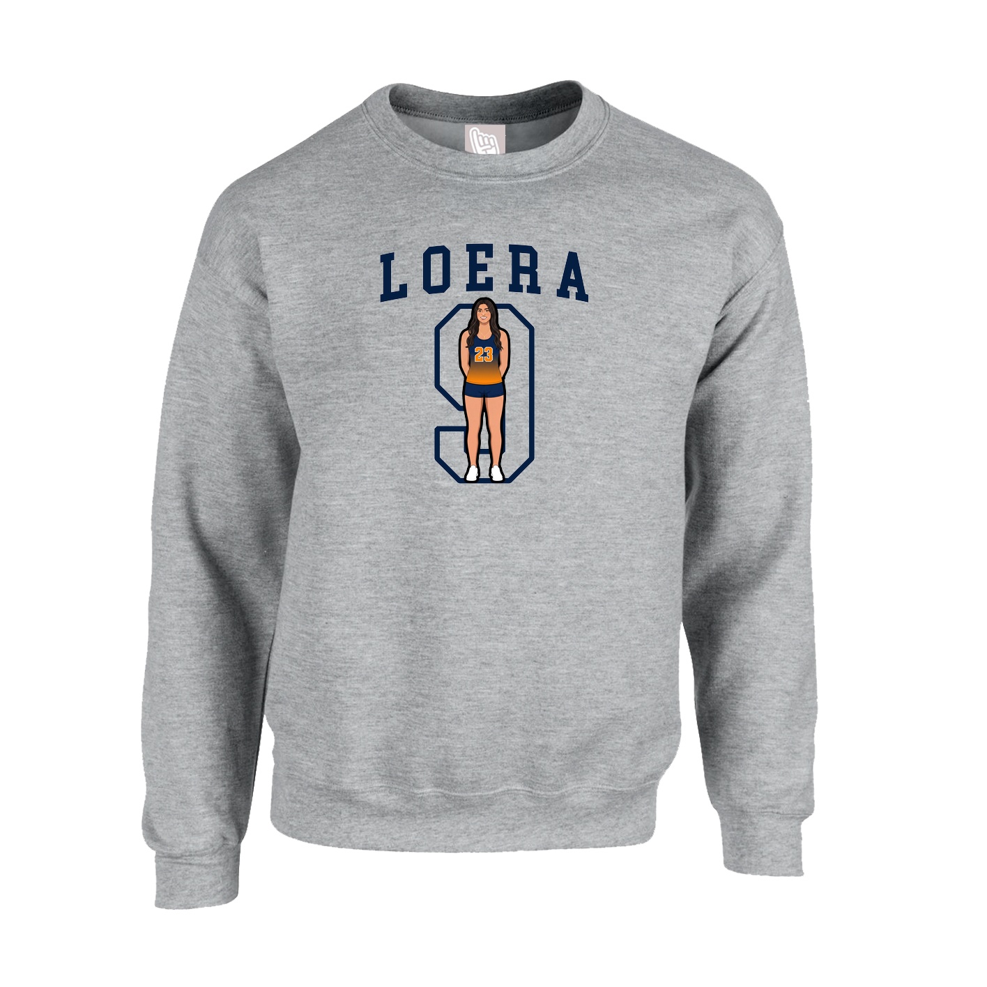 Fleece Crew — Shirsey in Grey