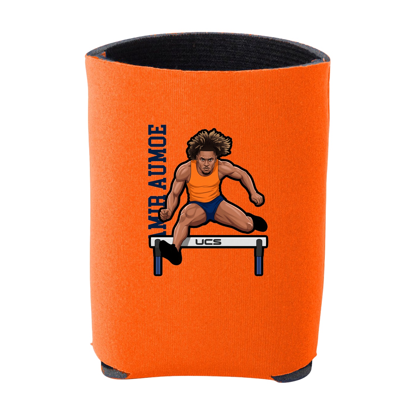 Can Holder — Name Vertical in Orange