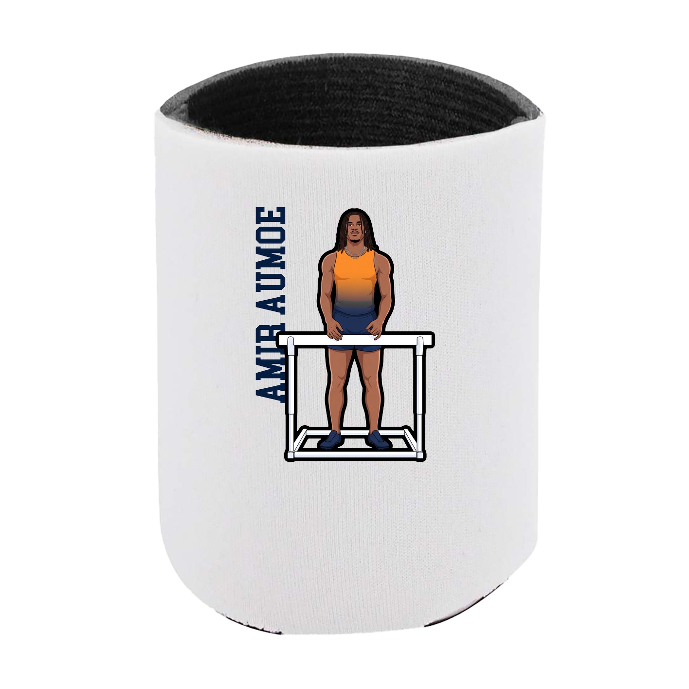 Can Holder — Name Vertical in White