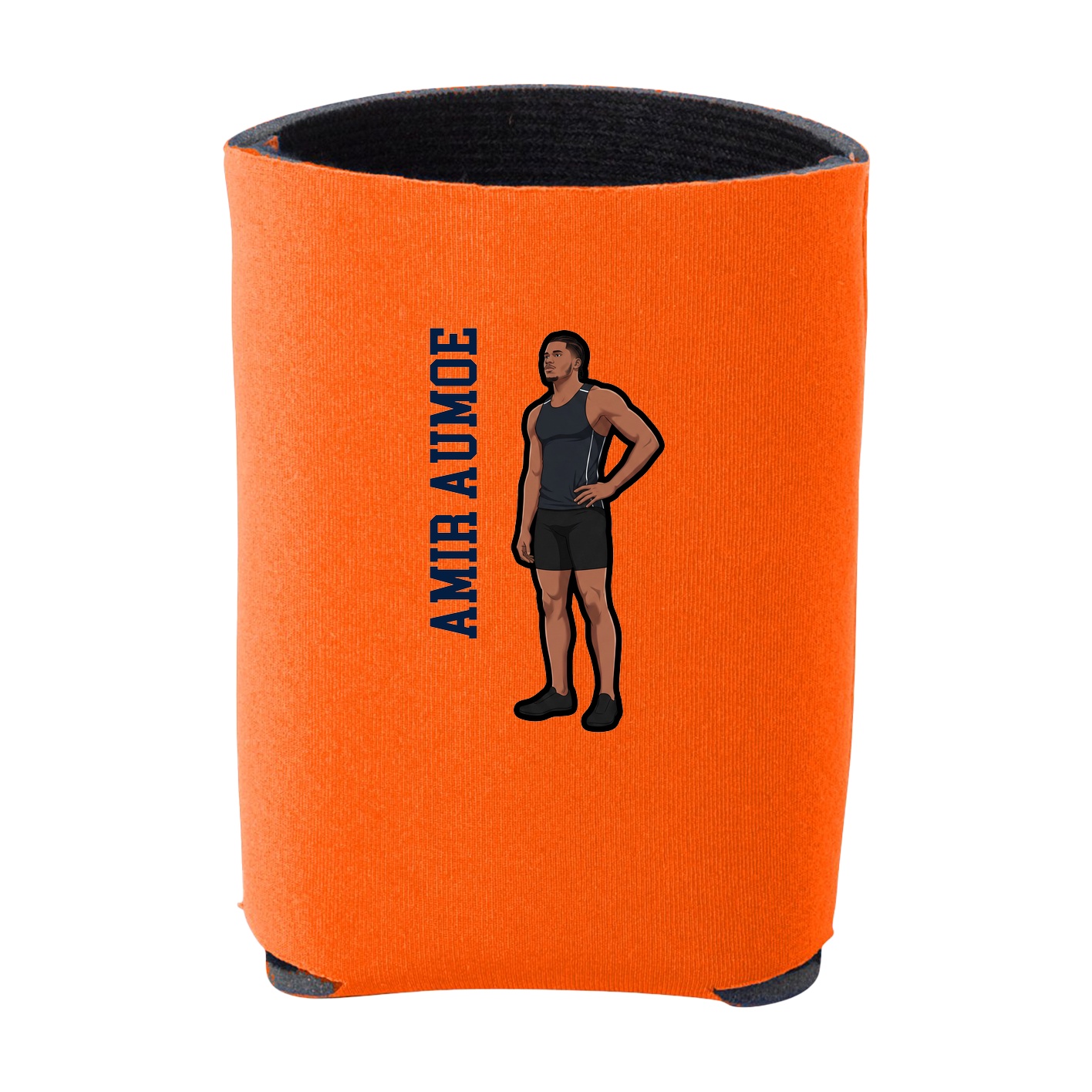 Can Holder — Name Vertical in Orange