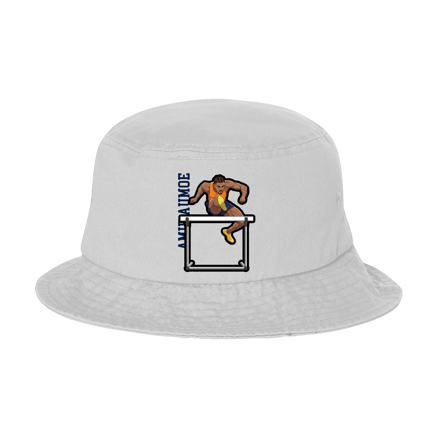 Bucket Cap — Name Vertical in White