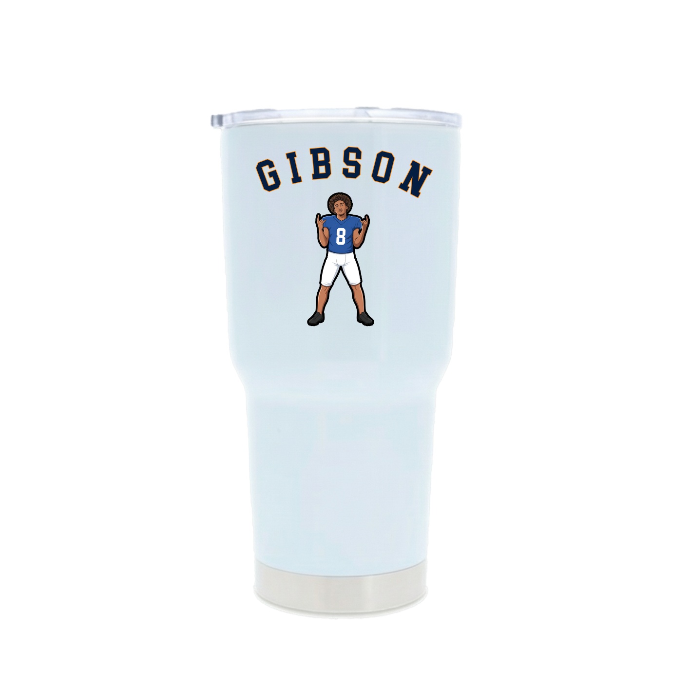 30oz Stainless Steel Tumbler — Shirsey Arch in White