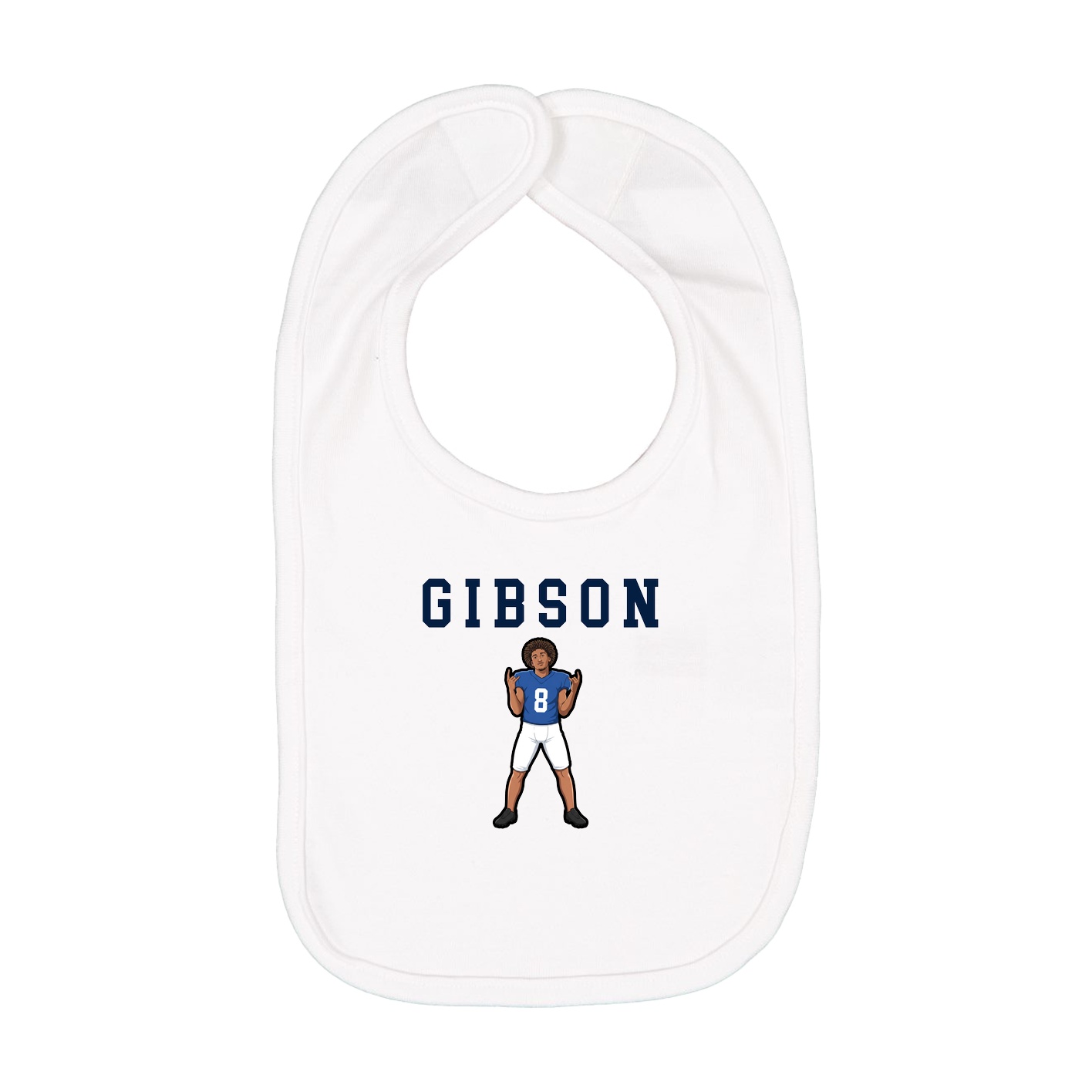 Infant Bib — Shirsey in White