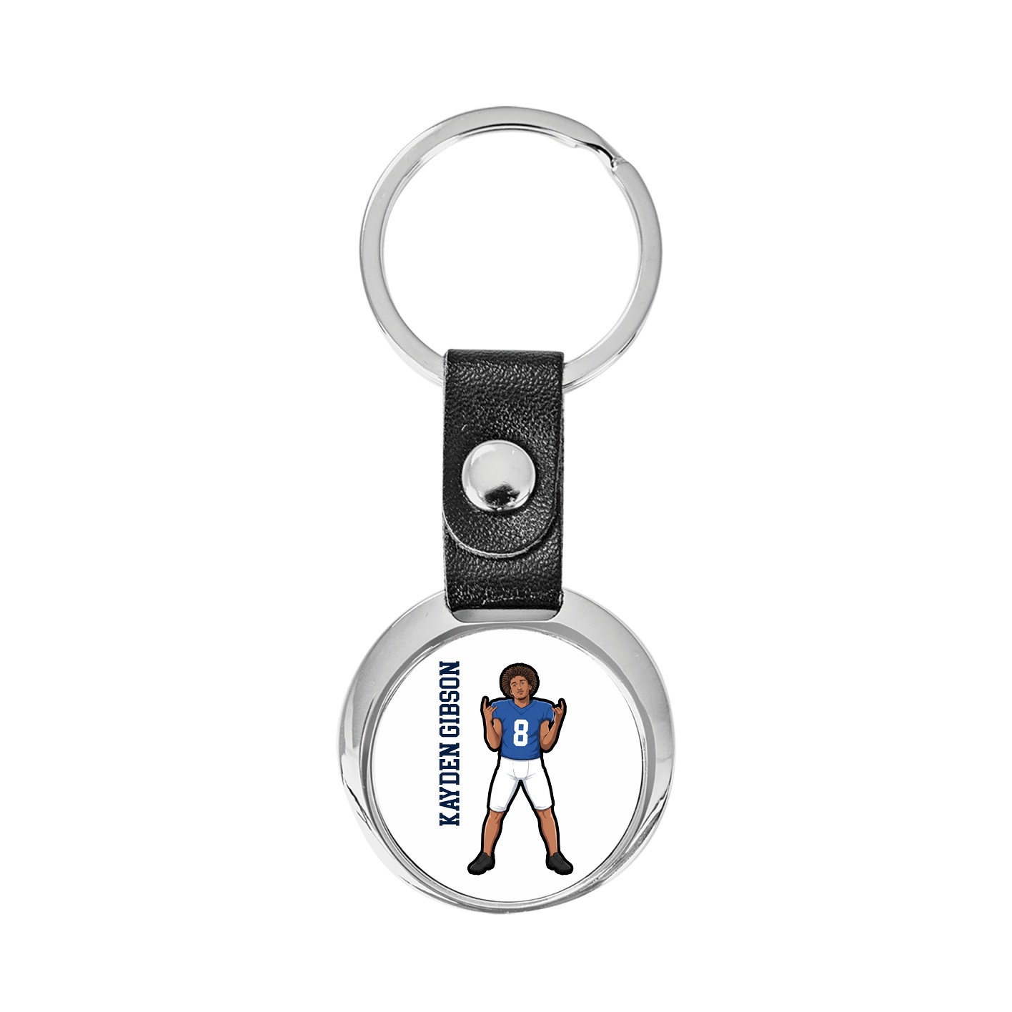 Key Chain — Name Vertical in Classic