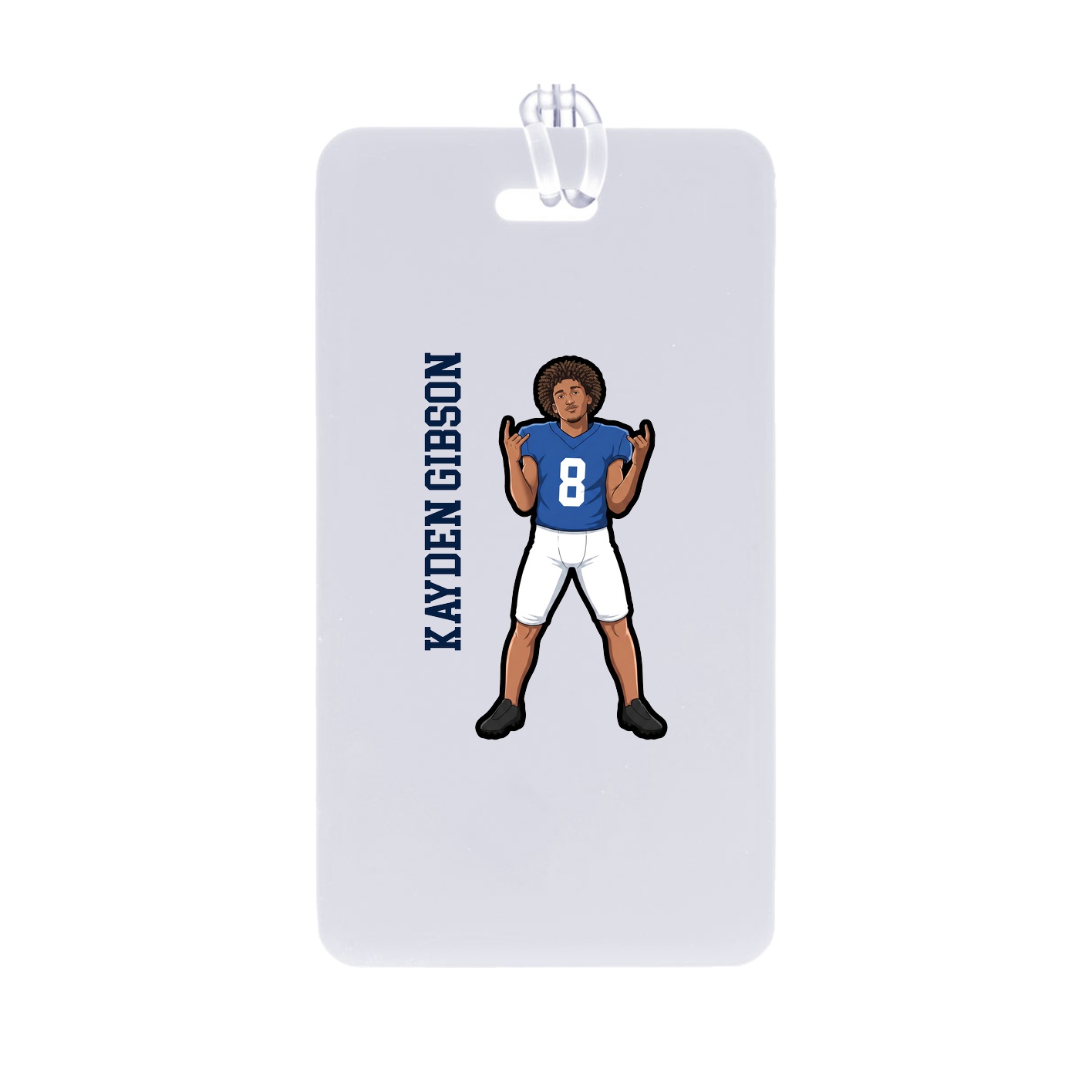 Bag Tag — Name Vertical in Classic