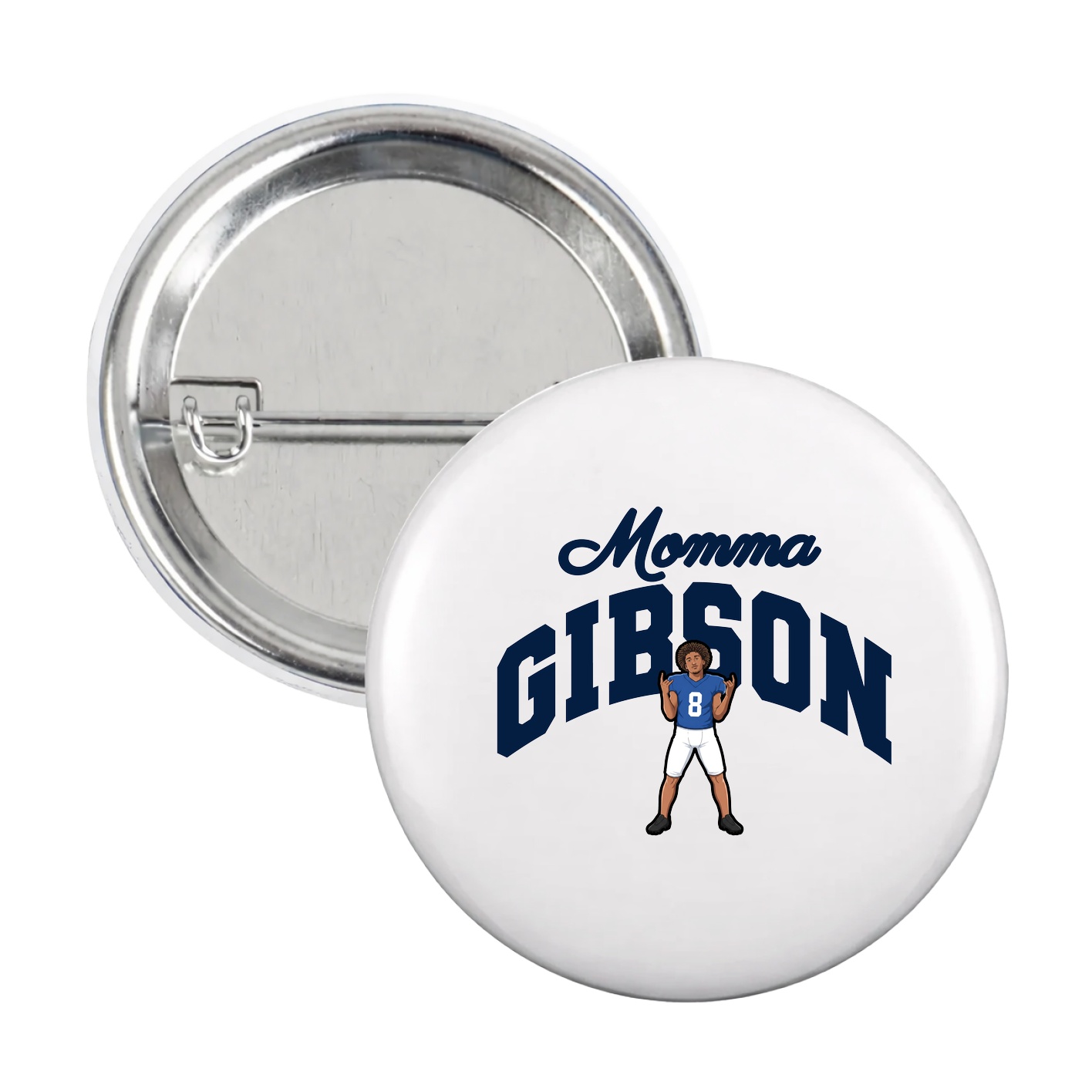 Game Day Button — Mothers Day Arch in White