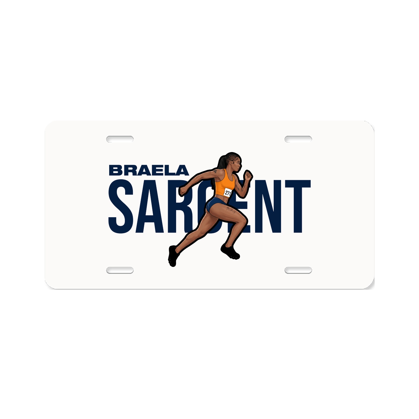 License Plate — Player Name in Classic